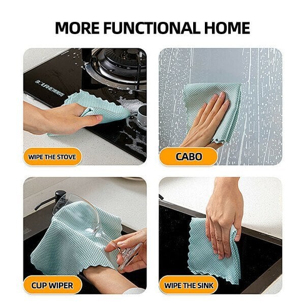 🔥SUMMER HOT SALE - 47% OFF🔥Fish Scale Microfiber Polishing Cleaning Cloth