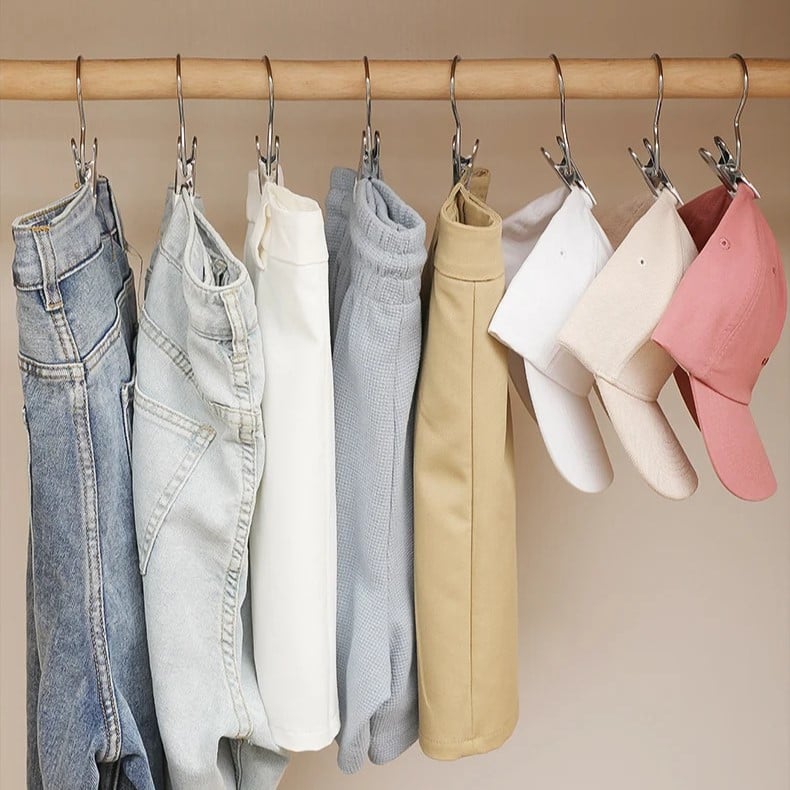 Space-Saving Clothes and Hat Storage Hook