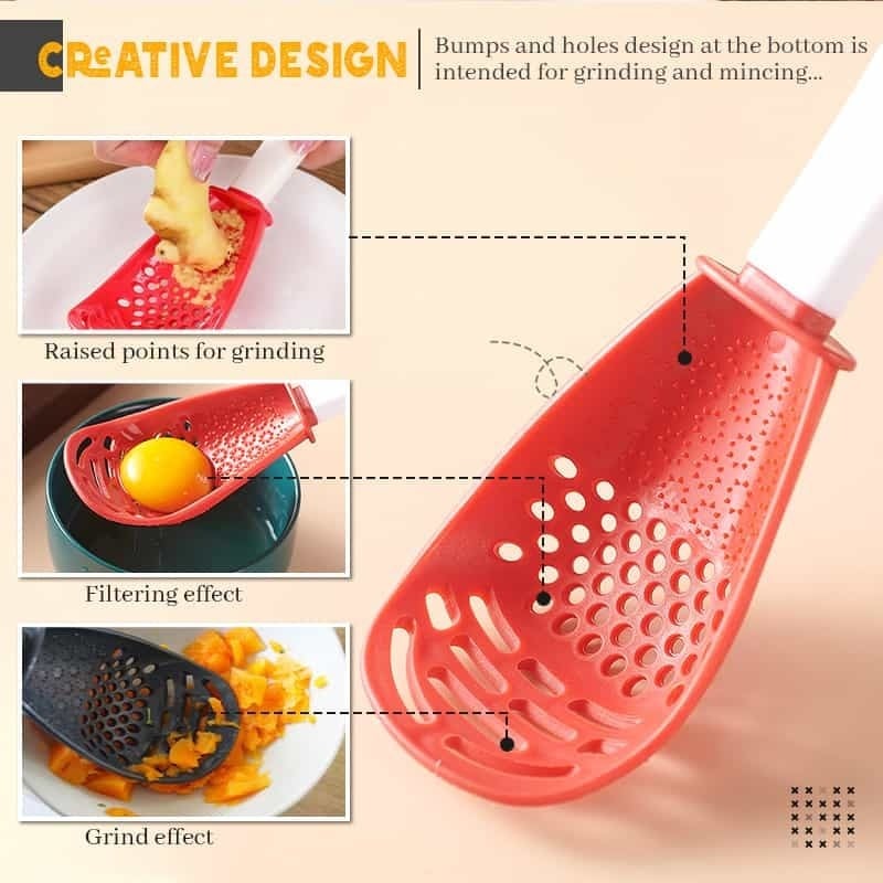 (🔥HOT SALE NOW-49% OFF) Multifunctional Kitchen Cooking Spoon (BUY 3 GET 1 FREE)