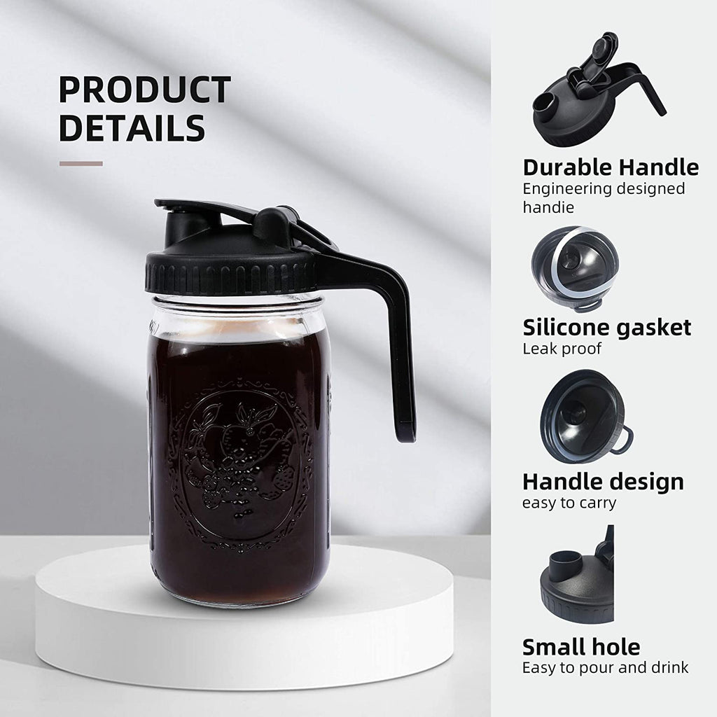 ✨Hot Sales-49% OFF✨Pour & Store Pitcher Lid with Handle for Mason Jars