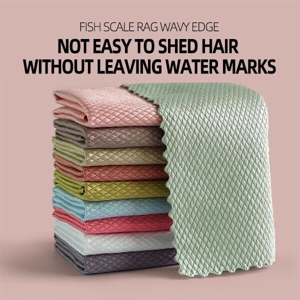 🔥SUMMER HOT SALE - 47% OFF🔥Fish Scale Microfiber Polishing Cleaning Cloth